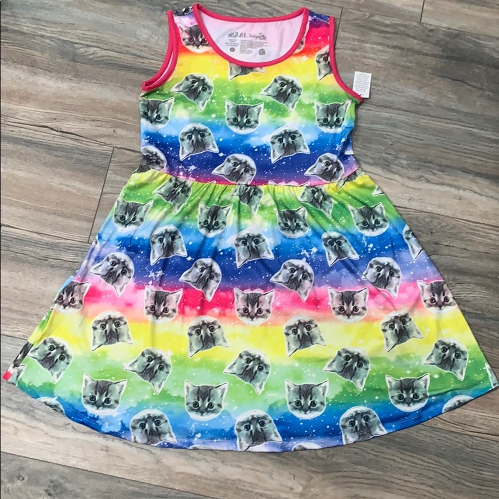 L.O.L. Vintage Rainbow Cat Dress